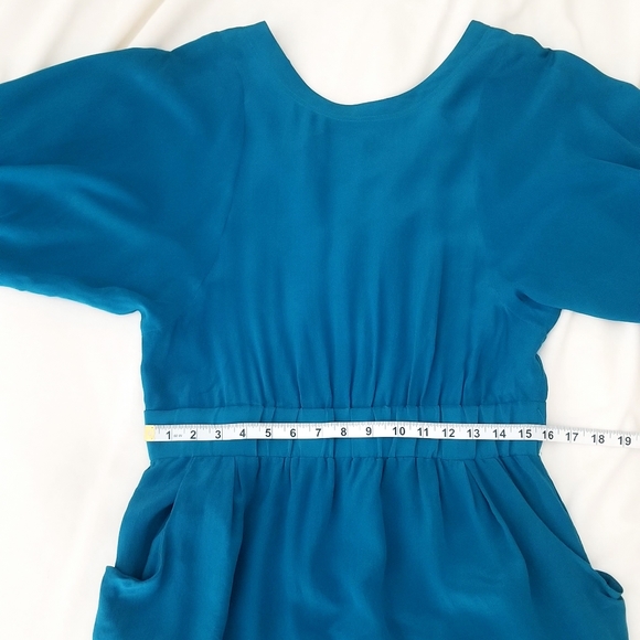 VTG Lassie Blue Silk Dress | SZ•Med - Picture 10 of 13